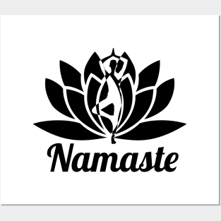 Yoga Lovers Namaste Design Posters and Art